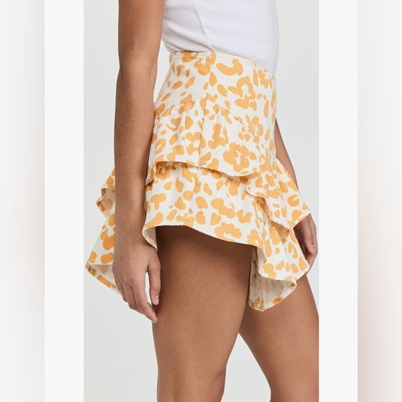 MOTHER Dresses & Skirts - Mothers Ruffle Woman’s Dyed Denim Skirt